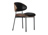 Edson Dining Chair - Black (Faux Leather)
