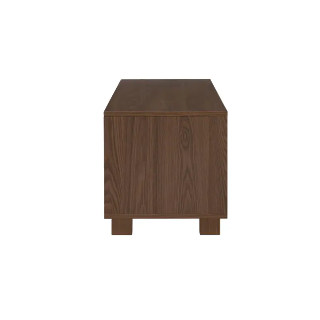 Keita TV Console 1.8m - Walnut - 10 - Wooden side table, dark wood finish, rectangular shape, sturdy construction, simple