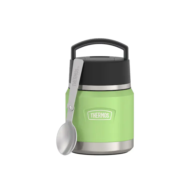 Thermos® ICON™ Kids Food Jar 12oz with Foldable Spoon (IS3102) - Lime Green - 1