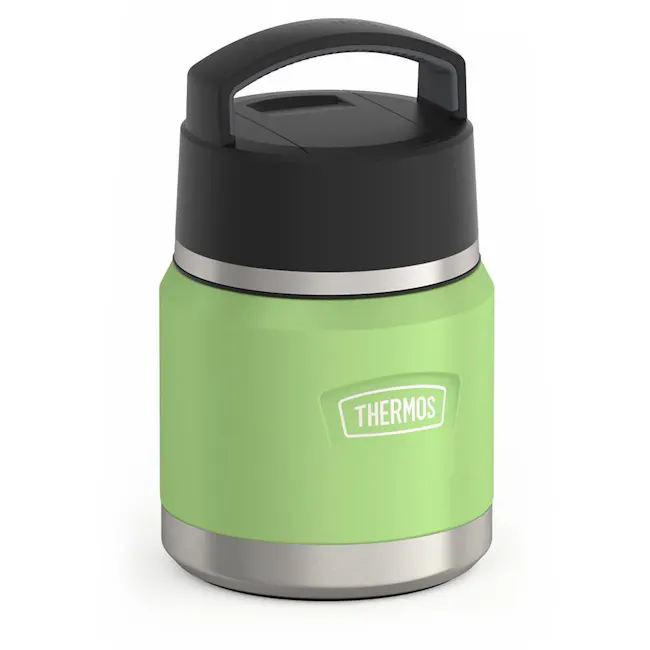 Thermos® ICON™ Kids Food Jar 12oz with Foldable Spoon (IS3102) - Lime Green - 4