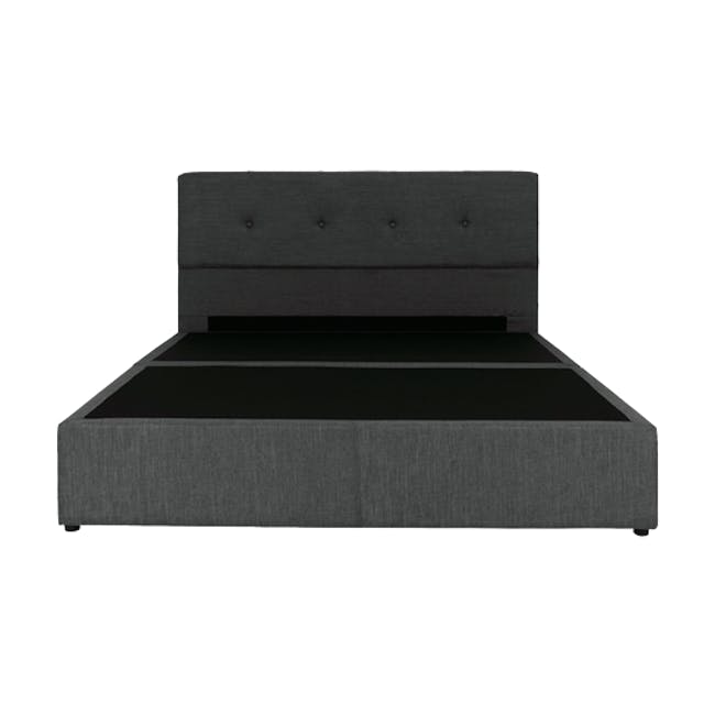 ESSENTIALS King Headboard Box Bed - Smoke (Fabric) - 1