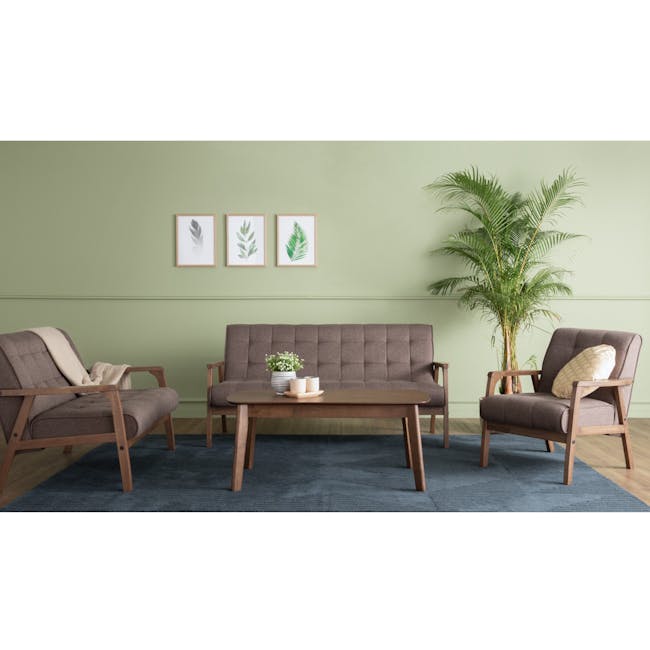 Tucson 2 Seater Sofa - Cocoa, Chestnut (Fabric) - 3