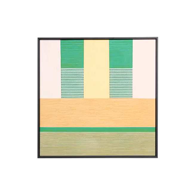 Green Maze Framed Canvas 40 x 40cm - 1