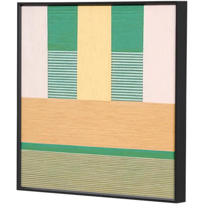 Green Maze Framed Canvas 40 x 40cm - 5