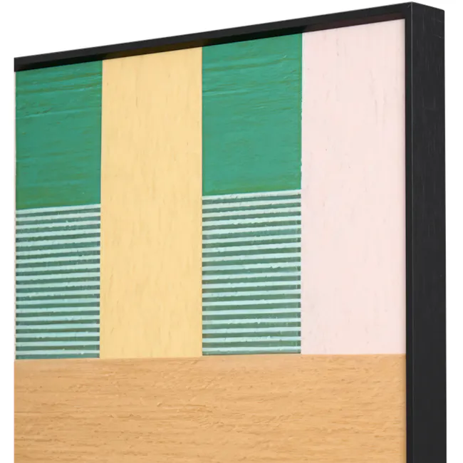 Green Maze Framed Canvas 40 x 40cm - 3