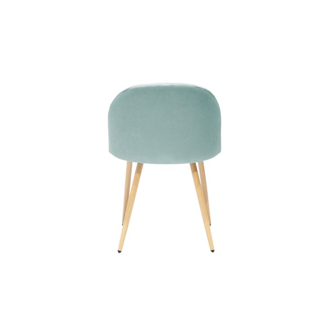Chloe Dining Chair - Oak, Aquamarine - 2