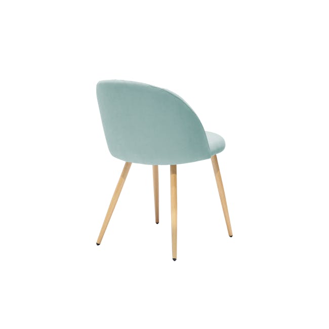 Irma Extendable Table 1.6-2m with 4 Chloe Dining Chairs in Aquamarine, Sunshine Yellow, Wheat Beige and Pale Grey - 20
