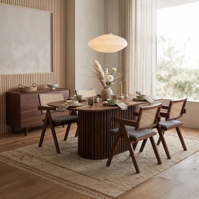Bolton Dining Table 1.8m - Walnut - 2
