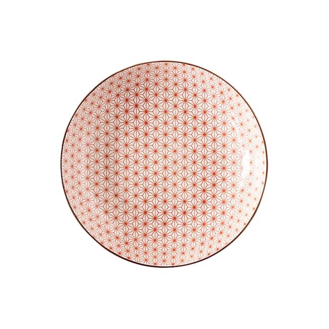 Table Matters Starry Red Coupe Plate - 0