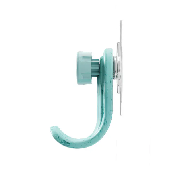 Material and/or texture close-up of Nami Adhesive Hook Set of 3 - Ocean Blue