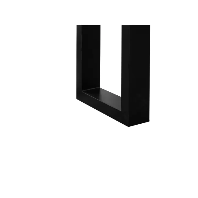 Titus Concrete Bench 1.6m - 14 - Sleek, modern black shelving unit, Minimalist design with clean lines, Black metal frame