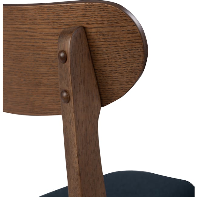 Lennox Counter Chair - Walnut, Navy - 9