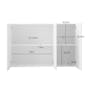 Fikk 3 Door Cabinet - White - 8