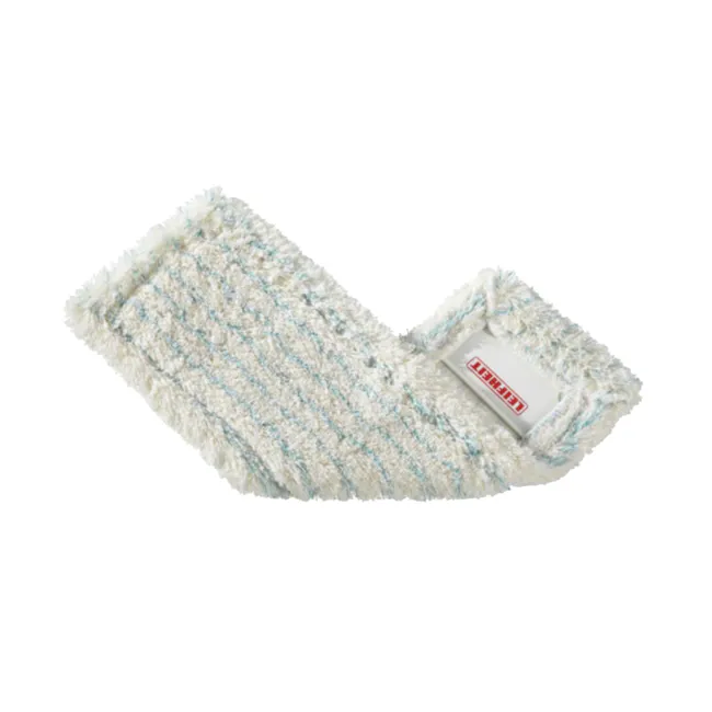 Leifheit Wiper Cover Profi Cotton Plus - 1 - Soft, fluffy, white and blue striped towel, fluffy texture, ribbed edge, cozy