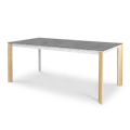 Nelson Dining Table 2m - Concrete Grey (Sintered Stone)