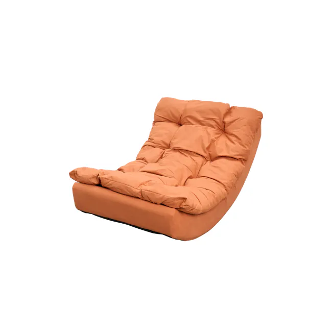 Luna Rocking Lounge Chair - Rust Orange - 1