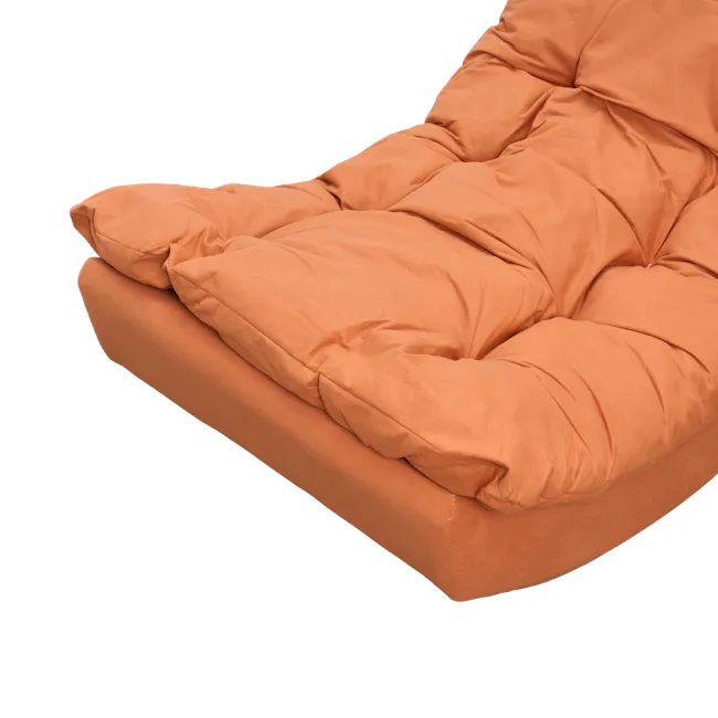 Luna Rocking Lounge Chair - Rust Orange - 7
