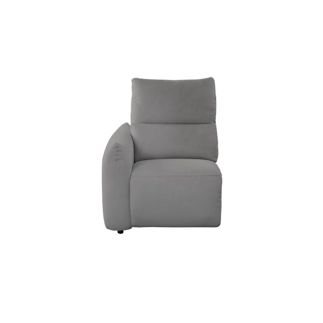 Lloyd Left Arm Power Recliner Unit - Night Sky (Scratch Resistant) - 1 - Grey upholstered recliner, modern living room