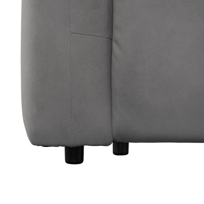 Lloyd Left Arm Power Recliner Unit - Night Sky (Scratch Resistant) - 8 - Grey upholstered sofa, sleek design, comfortable