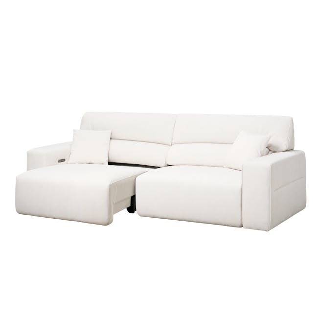 Forte 4 Seater Power Sliding Extension Sofa - Pearl River (Scratch Resistant) - Zero Wall - 1