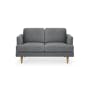 Soma 2 Seater Sofa - Dark Grey (Scratch Resistant) - 0
