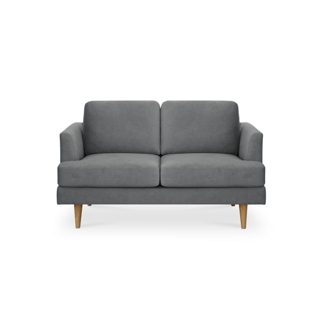 Soma 2 Seater Sofa with Soma Armchair - Dark Grey (Scratch Resistant) - 3