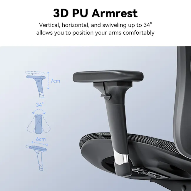 Sihoo M57 Ergonomic Chair - Black - 10