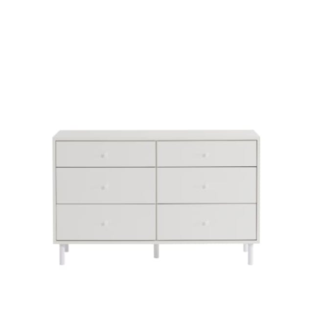 (As-is) Lizzy 6 Drawer Chest 1.2m - White - 0