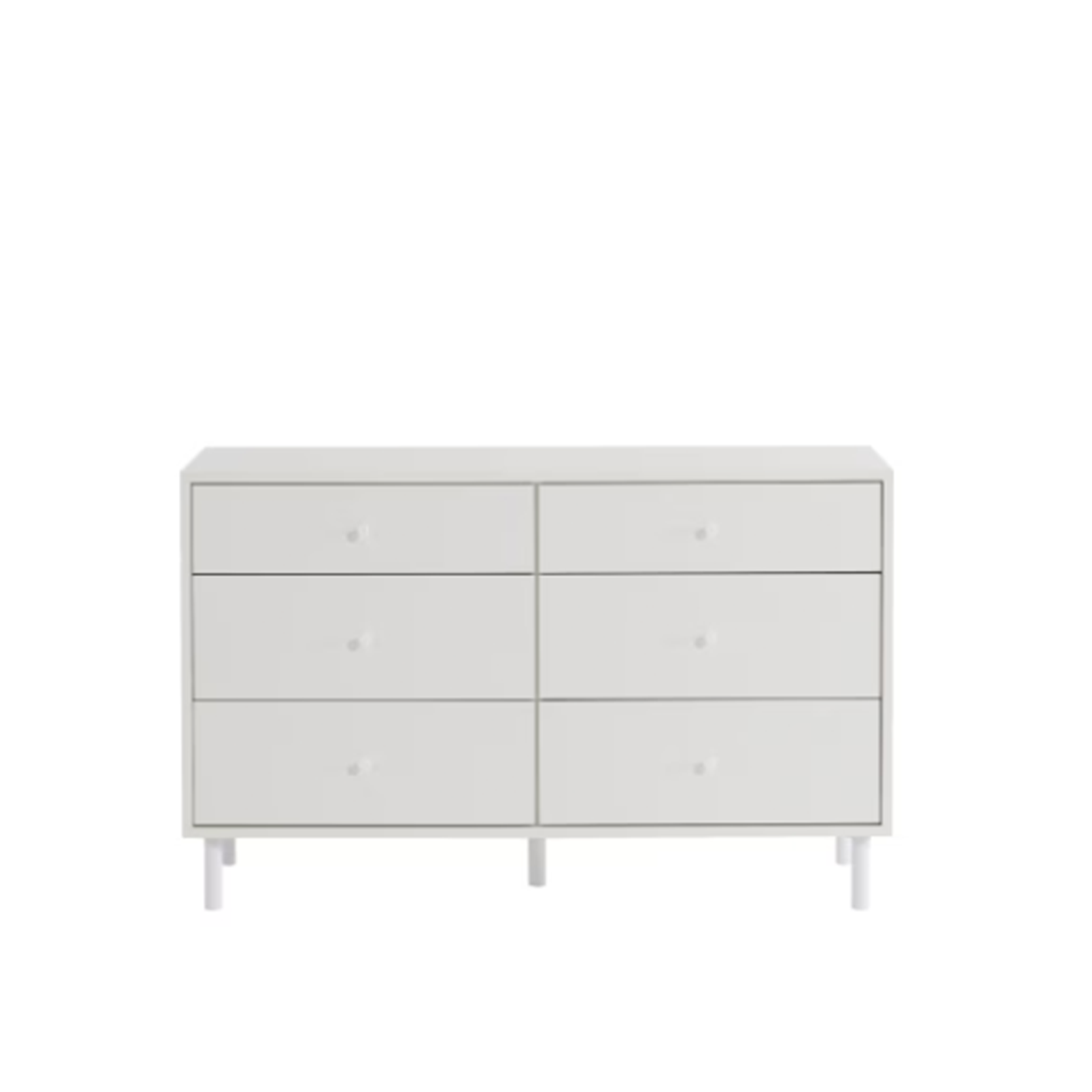 Lizzy 6 Drawer Chest 1.2m - White