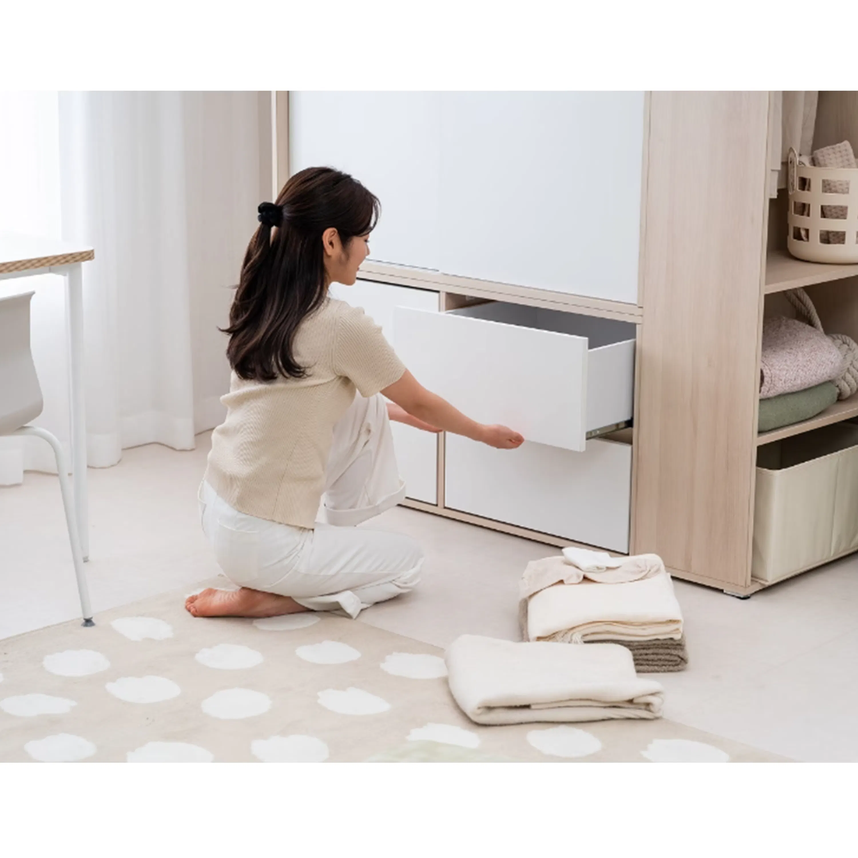 Daphne Sliding Wardrobe 1.2m - White - 7