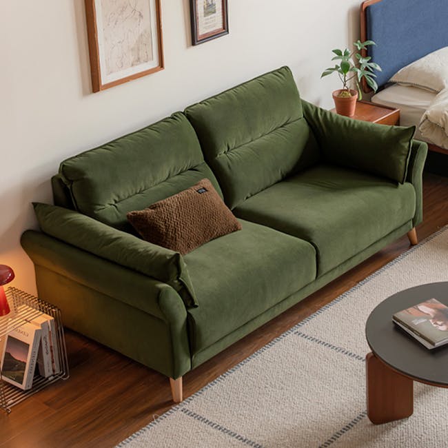 Gedelle 3 Seater Sofa - Green (Pet Friendly) - 5
