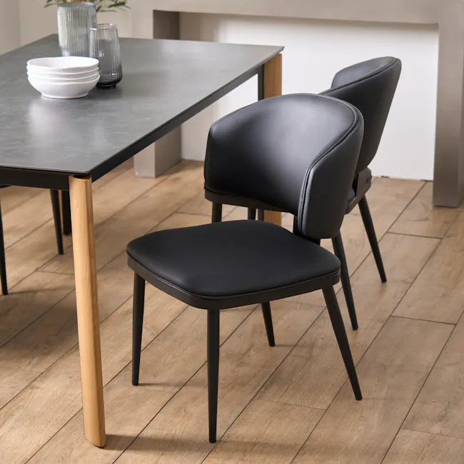 Julio Dining Chair - Black (Pet Friendly) - 2
