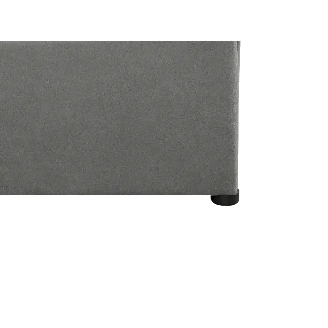 Arthur Single Storage Bed - Urban Grey (Fabric) - 6 - Grey fabric sofa cover, Modern gray sofa cover, Solid gray sofa cover