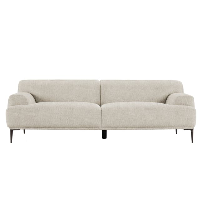Brielle 3 Seater Sofa in Pearl River with Galen Lounge Chair in Ash Grey - 9