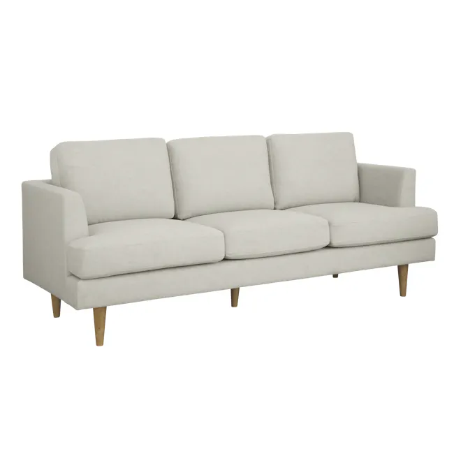 Basic Sofa Soma 3 Seater Sofa - Sandstorm (Scratch Resistant), HV Basic Sofas ...