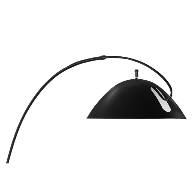 Jimmi Arched Floor Lamp - 3 - Black modern desk lamp, sleek design, elegant lighting, contemporary style, minimalist