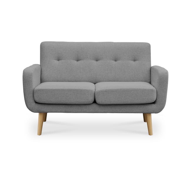 Cali 2 Seater Sofa with Cali Armchair - Siberian Grey - 1