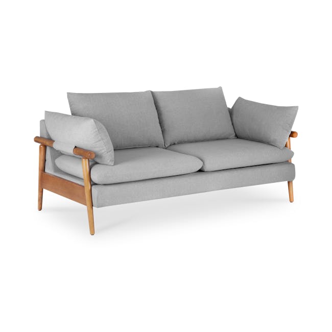 Astrid 2 Seater Sofa - Oak, Slate - 3