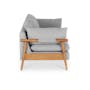 Astrid 2 Seater Sofa - Natural, Slate - 4