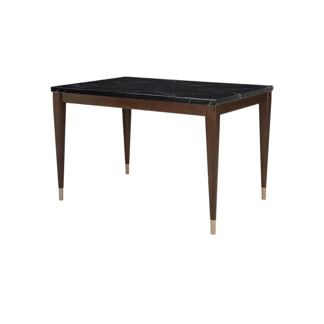 Persis Marble Dining Table 1.2m - Black, Walnut - 0