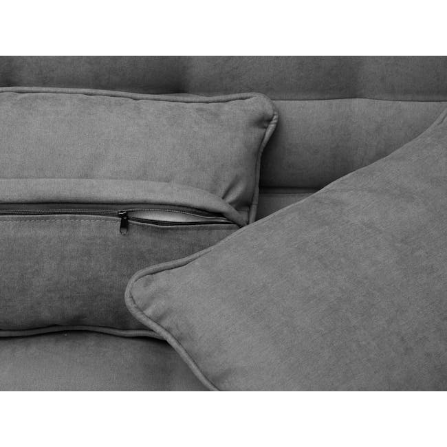 Tessa 3 Seater Storage Sofa Bed - Pewter Grey (Eco Clean Fabric) - 11