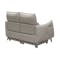 Cole 2 Seater Recliner Sofa - Warm Grey (Genuine Cowhide + Faux Leather) - 5