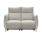 Cole 2 Seater Recliner Sofa - Warm Grey (Genuine Cowhide + Faux Leather) - 2