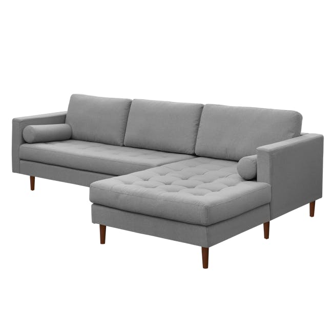 Nolan L-Shaped Sofa - Slate (Fabric) - 4