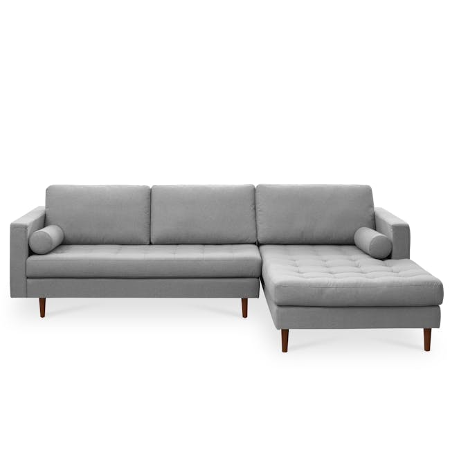 Nolan L-Shaped Sofa - Slate (Fabric) - 0