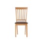 Myla Dining Chair - Natural, Chestnut - 1