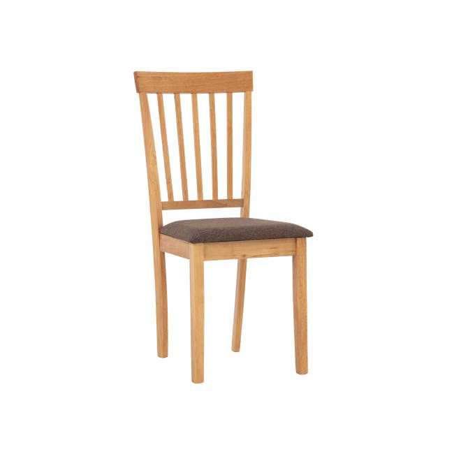 Myla Dining Chair - Natural, Chestnut - 0