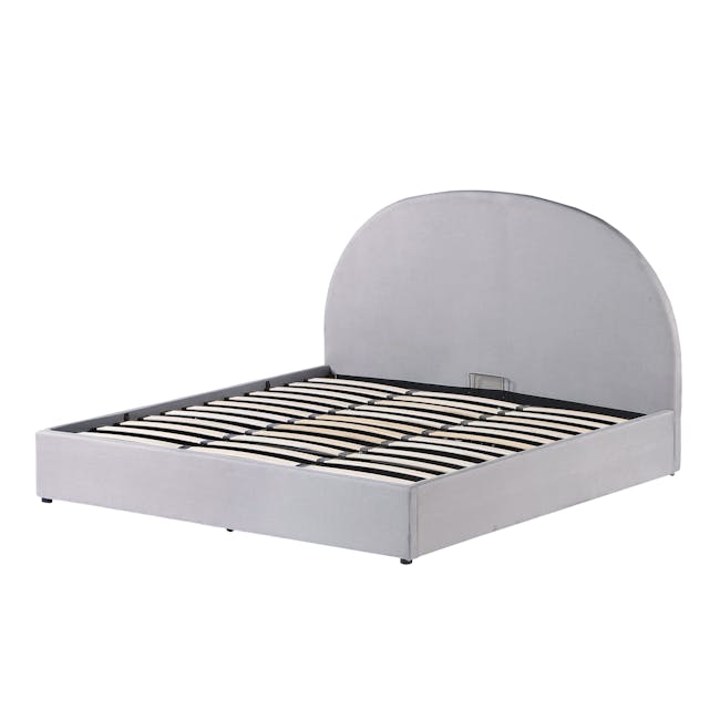 Aspen King Storage Bed - Cloud Grey - 2