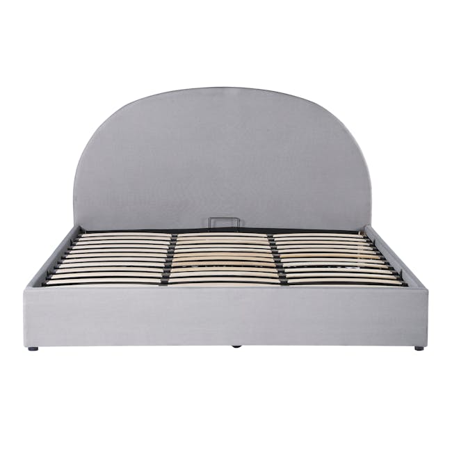 Aspen King Storage Bed - Cloud Grey - 1