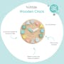 Bubble Wooden Clock with Shapes - 2